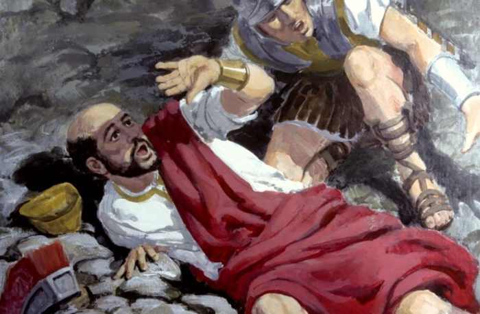 Saul meets Jesus on the road to Damascus where he was planning to persecute more believers. Jesus knocked him off his horse and changed his life forever. Acts 9:1-9