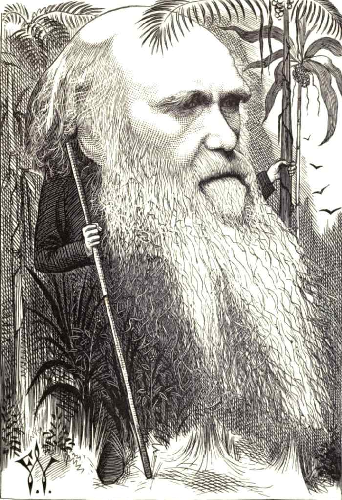 Caricature of Charles Robert Darwin