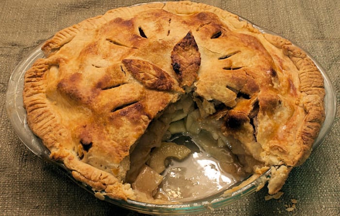 Fresh hot apple pie. One of the top 10 pies.