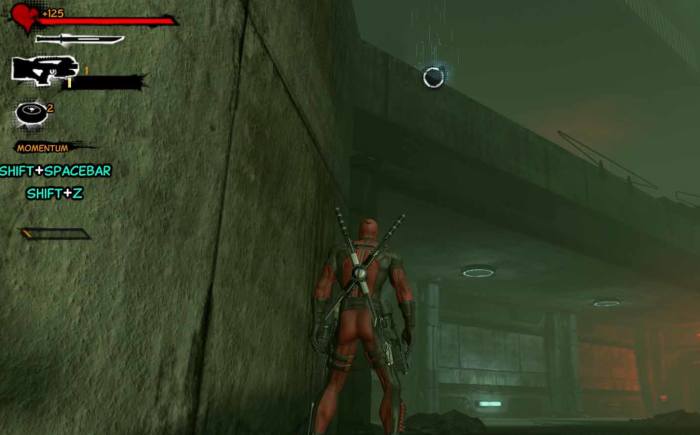 Deadpool must move around and navigate until the long teleport sign comes up. Don't forget to come out and look back and upwards.