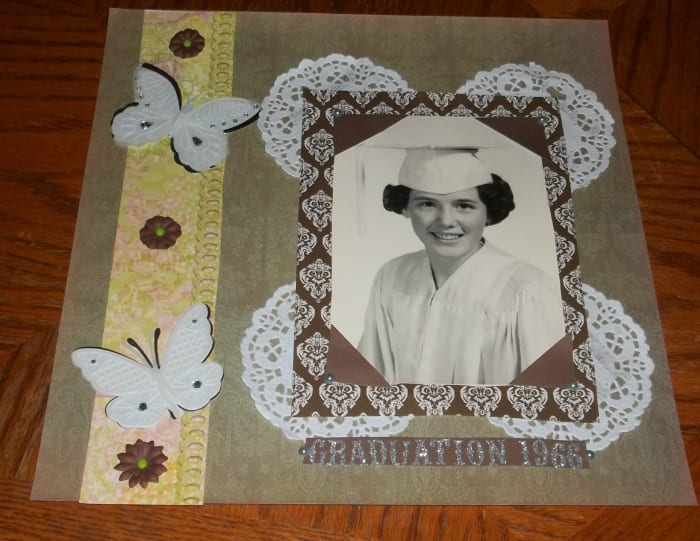 Doilies can be an interesting way to add dimension to a mat. They come in all shapes, colors and sizes