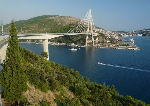The Franjo Tudman Bridge over the Rijeka Dubrovačka 