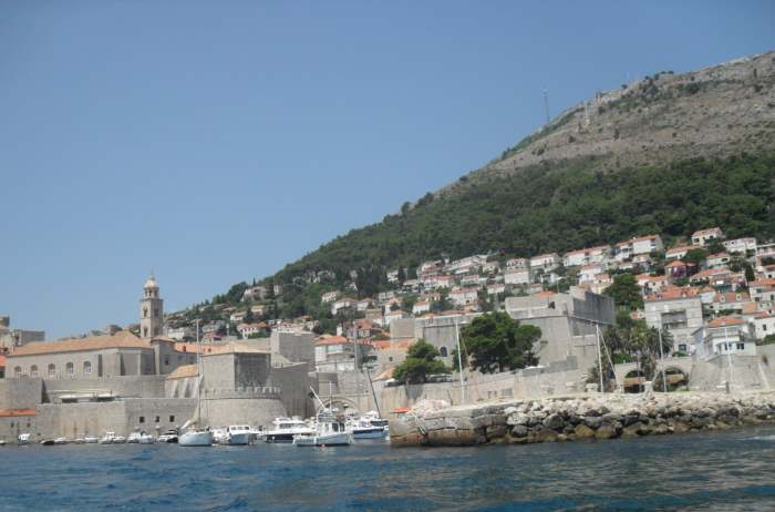 Eastern Dubrovnik and the old city walls