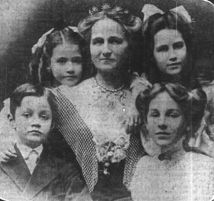 Image: Rose Selfridge and children