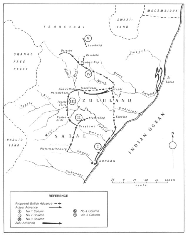 British Plan for the Invasion of Zululand