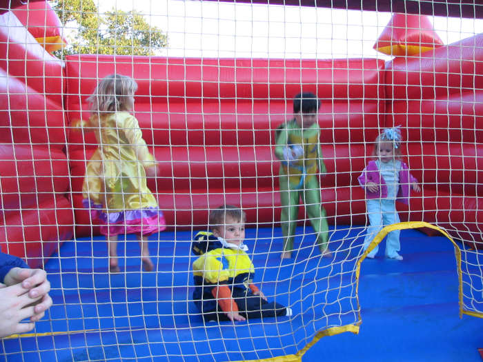 Repetitive activities that put stress on joints like jumping in a bounce house can trigger shin splint pain.