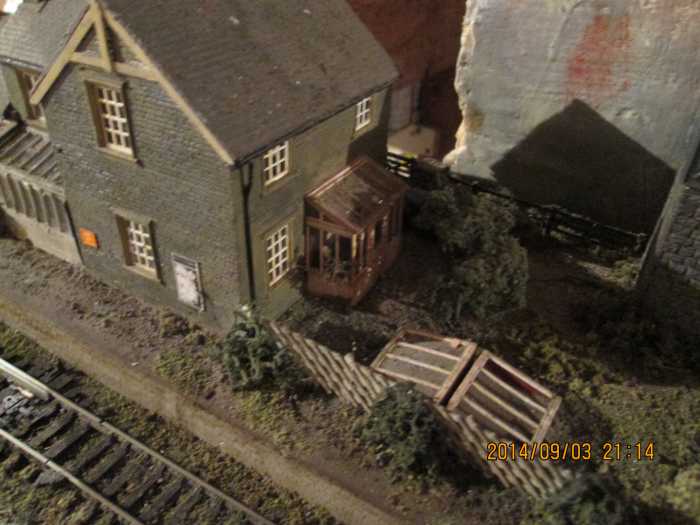 Much of this layout is scratch-built or kit-built, in particular the scratch-built station house and station building based on many in the North East taken over by British Railways in 1948