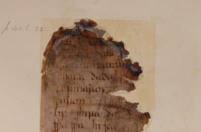 The earliest original manuscript of the "Old English Boethius," displayed in the British Library.