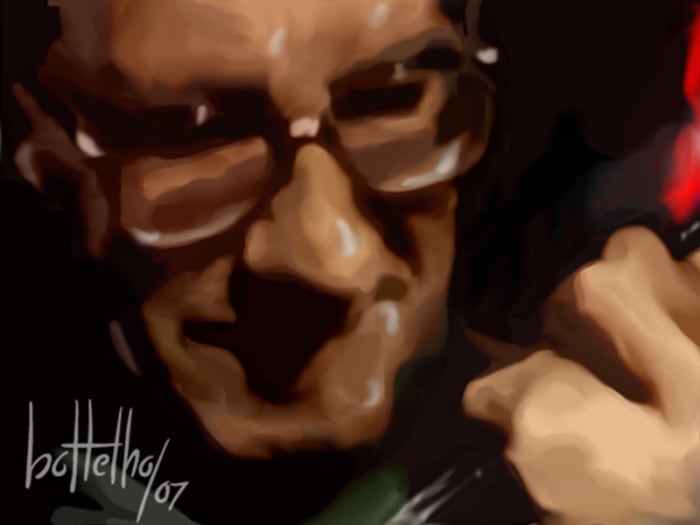 Painting of Carlos Paredes