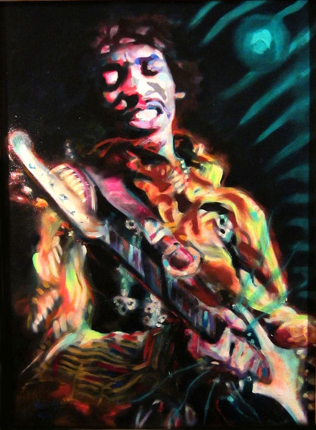 Jimi Hendrix, double Sagittarius (Sun and Rising Sign) in Sagittarius Moon in Cancer