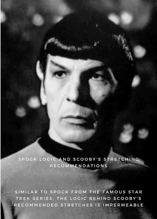 black and white photo of Spock - to showcase the logic behind stretching exercises to prevent back pain