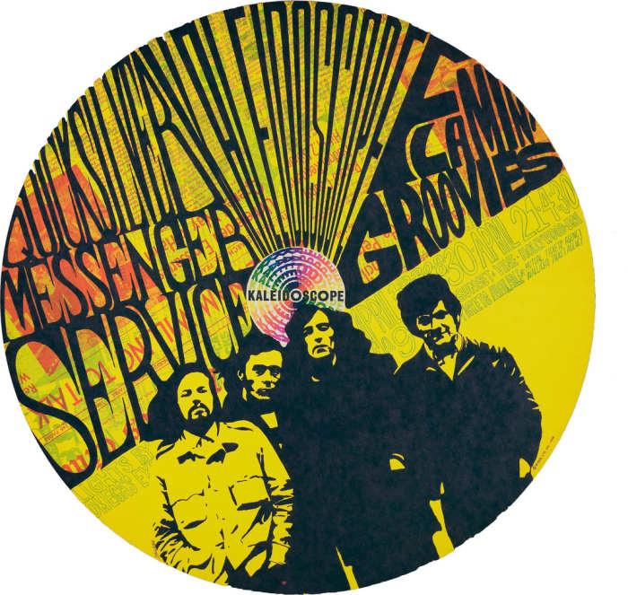Quicksilver Messenger Service, Kaleidoscope, Flamin' Groovies, Kaleidoscope Concert Poster (1968) Poster #9 In Series Art by Dick Dahlgren