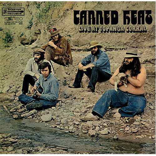 Canned Heat "Live at Topanga Corral" Wand Records WDS 693 (1970) Front Cover -- Bob Hite, Alan Wilson