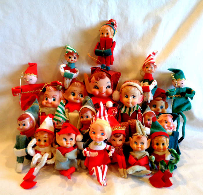 Many of the now popular vintage Knee Huger Elf’s were made by Napco,and Yuletide Company of Japan throughout the 1950s and 1960s. They did an excellent job with their Elf’s and became very popular in the United States and Canada during this era.