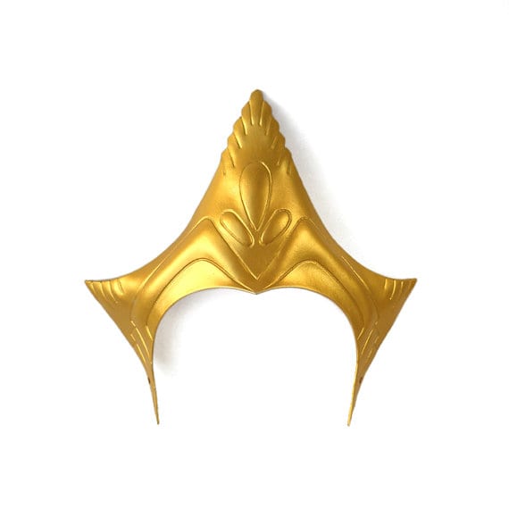 I found this gorgeous crown on Etsy and it would be perfect for a Mera costume. You can try to make your own crown using cardboard and covering it with gold fabric or painting it gold.