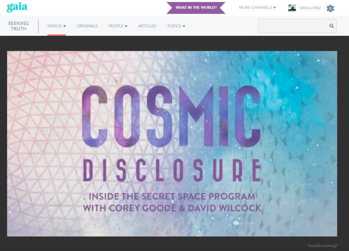 While the show Cosmic Disclosure has gained a huge audience, there remains some unanswered questions concerning the slow pace and conflicting ideology of the guests and host David Wilcock.