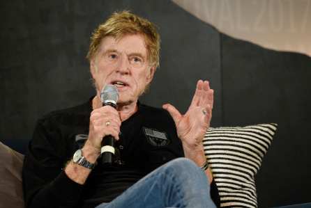 Robert Redford speaks at the press conference in January kicking off the 2017 Sundance Film Festival, of which he is founder and president.