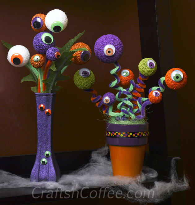 Eyeball crafts are fun to make and a great way to decorate your home for Halloween