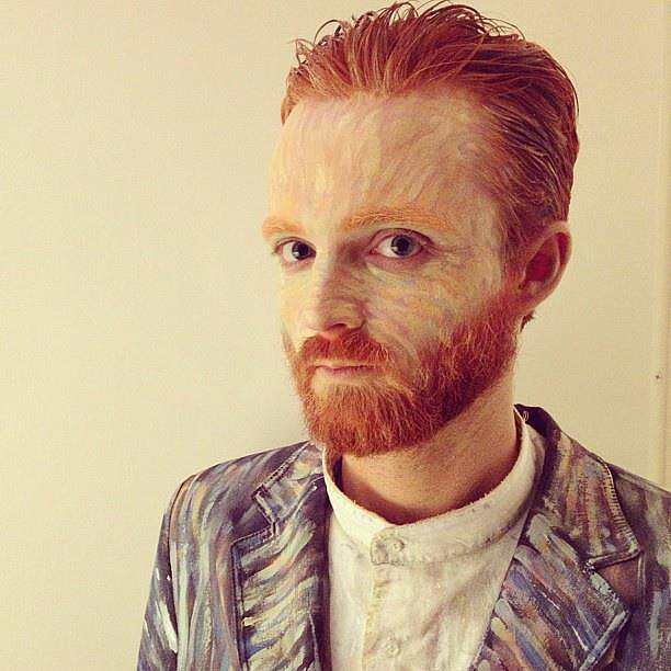 Go dressed up as the artist, Vincent van Gogh