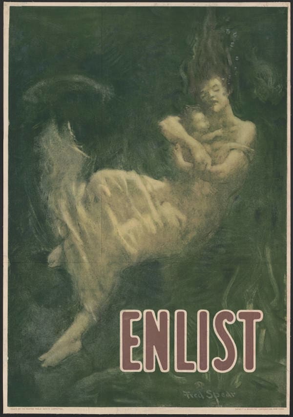 The use of demagoguery was, and remains prevalent in propaganda. Woman and child from Lusitania show drowning.