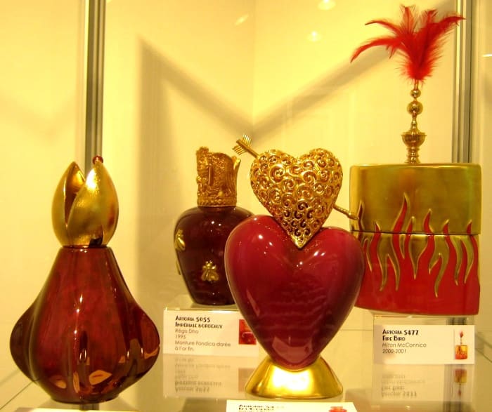 Limoges porcelaine lampe berger by Hilton McConnico (Exhibition 100 Years of the Lampe Berger 2014 St Yrieix-la-Perche)