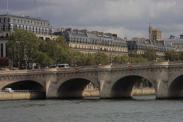 Pont-Neuf, or 'New Bridge' is the oldest (despite its name) and probably the most famous of 37 bridges over the Seine. It was completed in 1607, and connects the Ile de la Cite with both the left and the right banks of Paris