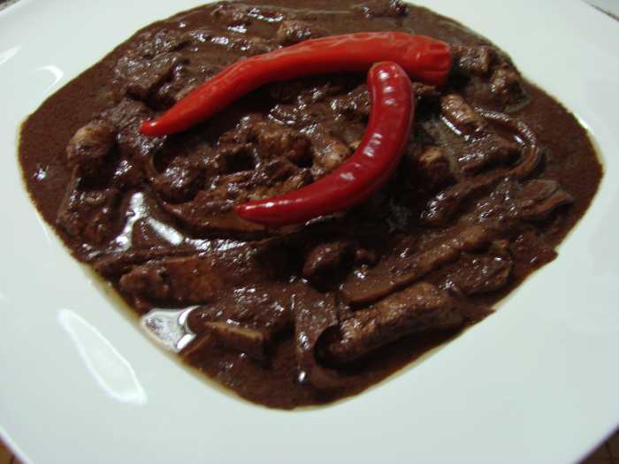 Pork blood stew "Dinuguan"~ translate as " Of blood". A Filipino dish that taste better than it looks. Similar to European-style blood sausages or the British black pudding