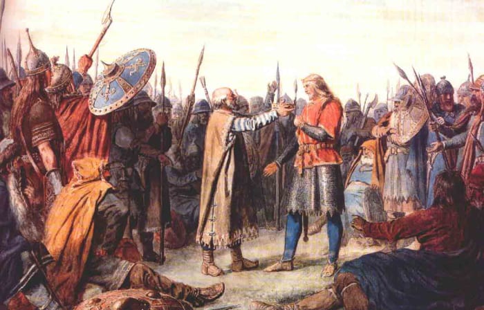 Tostig Godwinson's acceptance by the northern nobles AD 1055 - a strong man was needed to succeed Siward in this unruly earldom