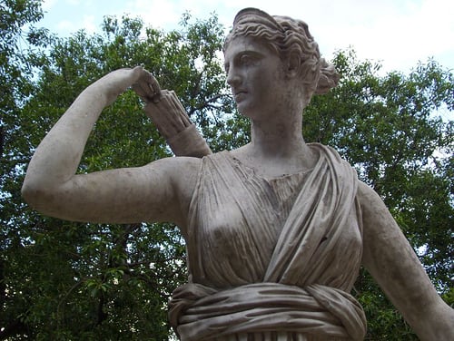 Artemis, goddess of the hunt, was widely worshiped in Sparta and exemplified many of the desirable traits of its women.