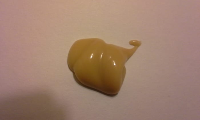 This is the color of Peace Love and Cupcakes. See how there's some color, but it's not too dark? That's a 10x bronzer.
