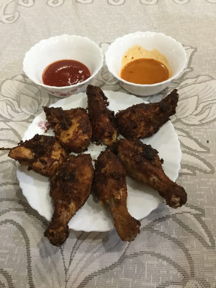 Children love chicken. It’s a good idea to serve dry and grilled chicken rather than curry to the kids.