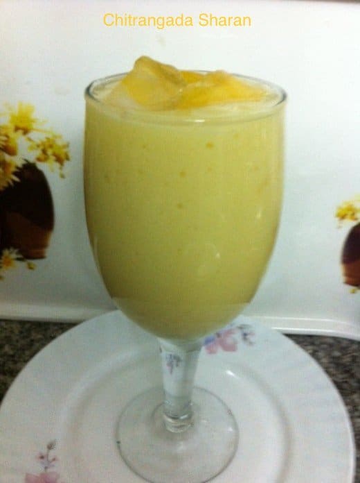 Go for the mango shake or mango smoothie or mango lassi, if it’s the mango season. Nothing can beat it and it’s wholesome, delicious and nutritious. For the kids serve in smaller glasses. You can always refill, if they want some more.