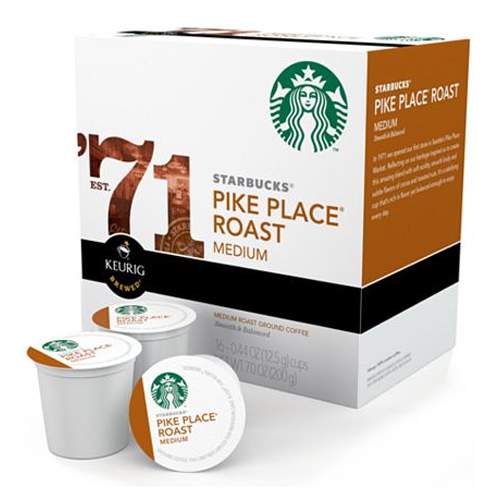 Starbucks recently started offering some of its blends in K-cups. Of course, the staple Pike Place is available.