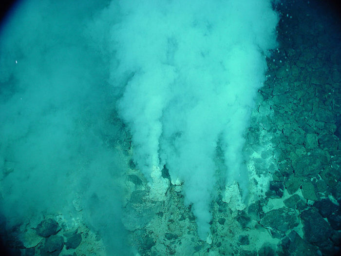 Deep sea vents such as these may have provided the energy required for life to begin in earnest.