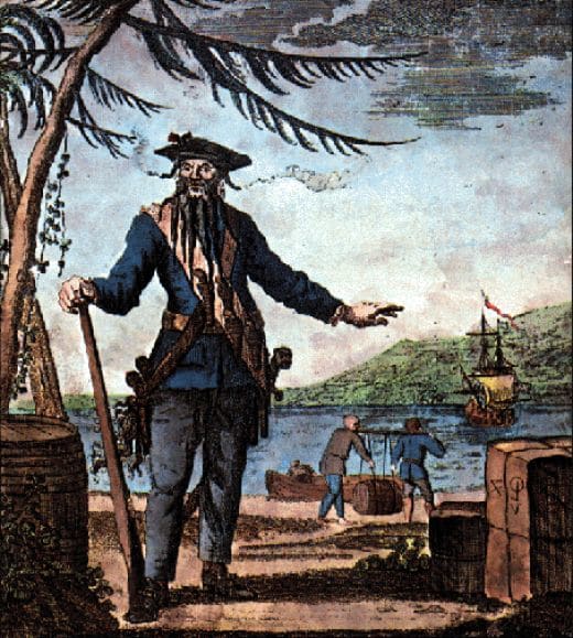 Ocracoke Island and especially the beach area near the lighthouse was a favorite area of Blackbeard's