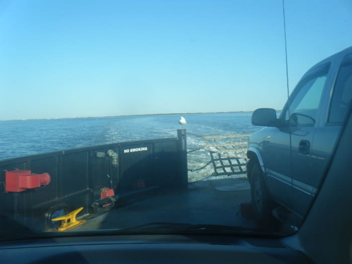 It really is an interesting ride on the ferry going over to Ocracoke Island. In fact some people think the free ferry rides are wonderful.