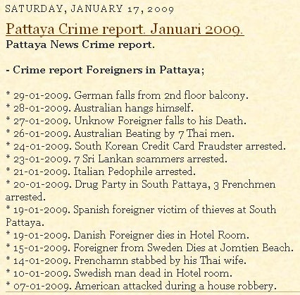 http://holidaypattaya.blogspot.com/2009/01/pattaya-news-1-15-januari-2009-crime.html Pattaya is notrious for crime.