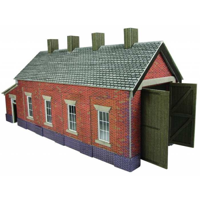 A single road branchline loco shed awaits its allocation. Although it's already fairly complete an able modeller might enhance it, bring it to life with a few personal touches from observation