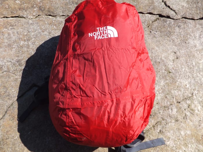 The official North Face rain cover on the Angstrom is an added bonus that comes with this pack.
