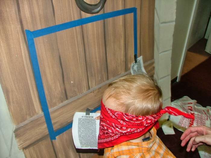 If handing children a hammer and nail scares you too much, you can insted have them tape the 95 Theses to the Wittenberg Door