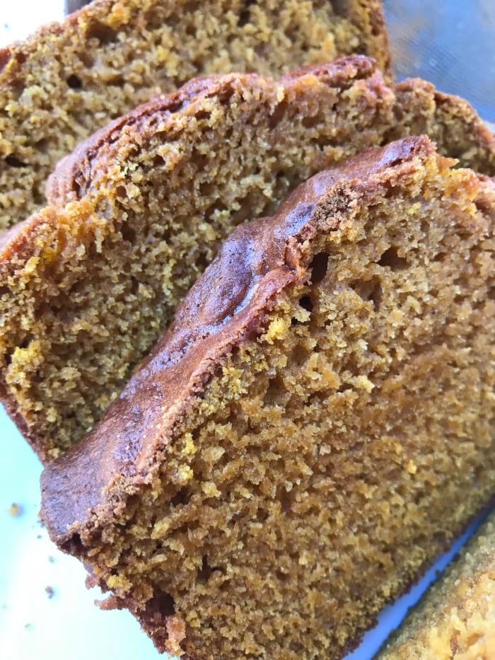 Rich, moist and delicious, this pumpkin bread is a family favorite. It's a snap to make and turns out beautifully every time!