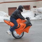 Well, an 18 year-old scientist by the name of Ben J. Poss Gulak, has decided to merge both modes of transport-- UNO motorbike