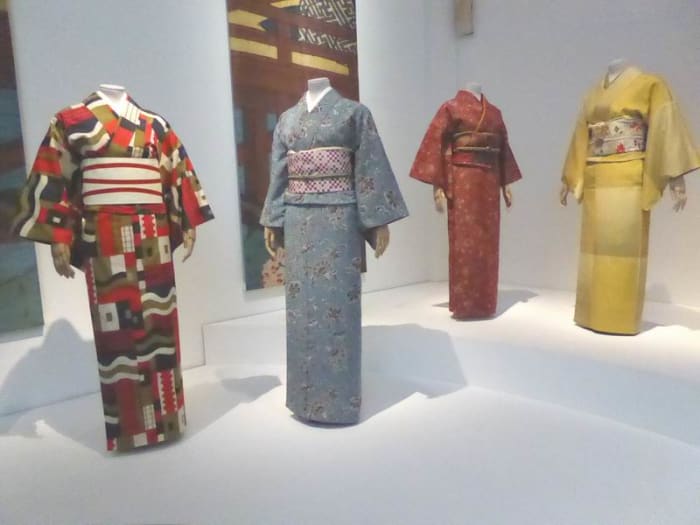 Kimono on Display at V&A "Kimono: Kyoto to Catwalk" Exhibition. Image by Frances Spiegel with permission from V&A Museum. All rights reserved.