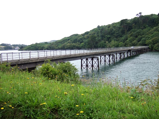 Poulgorm Bridge Unionhall Road bridge crossing above Glandore Harbour between Unionhall and Glandore. The bridge featured in Sir David Puttnam's 1994 film "War of the Buttons"