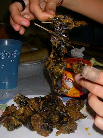 Many says it tastes also like chicken, this winged creature is one of the favorite delicacies in Asia especially when it is made into "boiled bat."