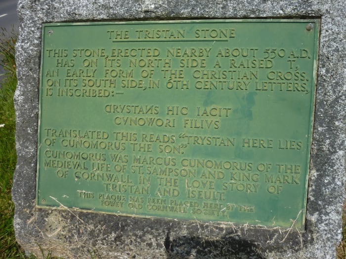 The inscription translated seems to suggest that Tristan was the son of King Mark rather than the nephew. Perhaps that was how Mark regarded him after making Tristan his heir.