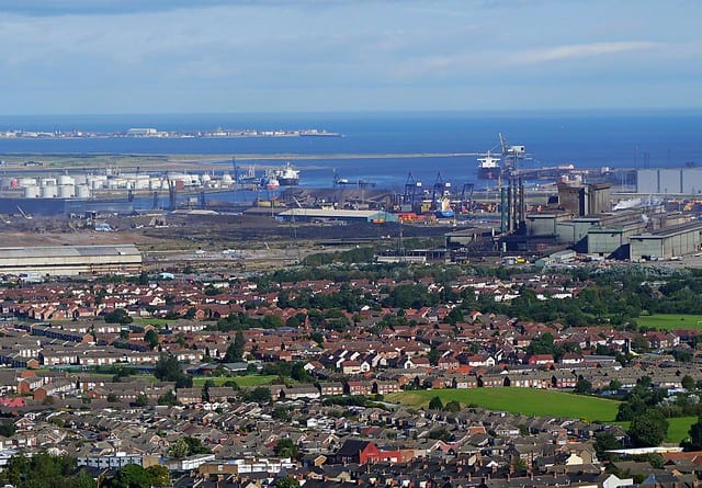 ...Teesmouth, Tees Bay and the North Sea - this was the site of as Roman beacon sand many years later a beacon tower (demolished) that made way for the present 'Nab'