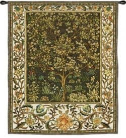 Tree of Life Tapestry designed by William Morris. The Tree of Life was a frequent Gothic Revival theme.