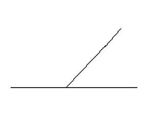 Start off by drawing a baseline with ruler and pencil, then draw a second line at an angle.