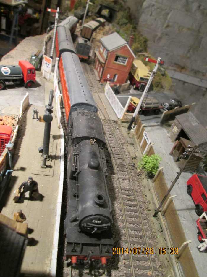 Here's a D49 'Hunt' entering Thoraldby's passenger platform on her way down the branch with a stopping train how much detailing you put into your modelling is for you to decide, depending on your priorities